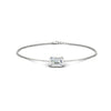 Load image into Gallery viewer, emerald-bezel-set-0.50-ct.-chain-bracelet-in-platinum-FDBRC11133EM-0.50CT-NL-WG