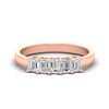 Load image into Gallery viewer, emerald-cut-1-ct-five-stone-wedding-band-in-rose-gold-fdwb8008emsleep-1.00ct-nl-rg