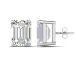 Load image into Gallery viewer, Emerald Cut Diamond Stud Earrings