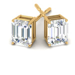 Load image into Gallery viewer, Emerald Cut Diamond Stud Earrings