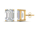 Load image into Gallery viewer, Emerald Cut Diamond Stud Earrings