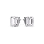 Load image into Gallery viewer, Emerald Cut Diamond Stud Earrings