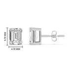 Load image into Gallery viewer, Emerald Cut Diamond Stud Earrings