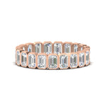 Load image into Gallery viewer, Emerald Cut 3 Carat Eternity Diamond Band