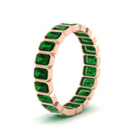 Load image into Gallery viewer, emerald-cut-3-carat-eternity-emerald-wedding-band-in-rose-gold-FD-10417EMBGEMGRANGLE2-3.00CTCT-NL-RG
