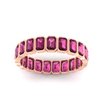 Load image into Gallery viewer, emerald-cut-3-carat-eternity-pink-sapphire-wedding-band-in-rose-gold-FD-10417EMBGSADRPIANGLE5-3.00CTCT-NL-RG