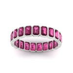 Load image into Gallery viewer, emerald-cut-3-carat-eternity-pink-sapphire-wedding-band-in-white-gold-FD-10417EMBGSADRPIANGLE5-3.00CTCT-NL-WG