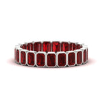 Load image into Gallery viewer, emerald-cut-3-carat-eternity-ruby-wedding-band-in-white-gold-FD-10417EMBGRUDR-3.00CT-NL-WG