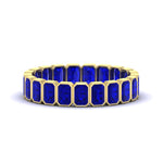 Load image into Gallery viewer, emerald-cut-3-carat-eternity-sapphire-wedding-band-in-yellow-gold-FD-10417EMBGSABL-3.00CTCT-NL-YG