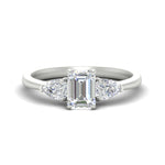 Load image into Gallery viewer, emerald-cut-3-stone-lab-diamond-cathedral-ring-in-white-gold-fdenr9210emrsleep-nl-wg