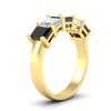 Load image into Gallery viewer, emerald-cut-5-stone-wedding-band-black-diamond-4-carat-in-yellow-gold-fdwb8008emblackangle2-4.00ct-nl-yg