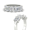 Load image into Gallery viewer, emerald-cut-5-stone-wedding-band-diamond-4-carat-in-white-gold-fdwb8008emangle3-4.00ct-nl-wg