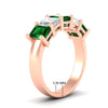 Load image into Gallery viewer, emerald-cut-5-stone-wedding-band-emerald-4-carat-in-rose-gold-fdwb8008emgemgrangle2-4.00ct-nl-rg-hw