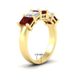 Load image into Gallery viewer, emerald-cut-5-stone-wedding-band-ruby-4-carat-in-yellow-gold-fdwb8008emgrudrangle2-4.00ct-nl-yg-hw