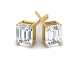 Load image into Gallery viewer, Emerald Cut Diamond Stud Earrings