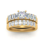 Load image into Gallery viewer, emerald-cut-accent-asscher-diamond-wedding-set-in-FD9591ASANGLE3-NL-YG