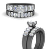 Load image into Gallery viewer, emerald-cut-accent-cushion-diamond-wedding-set-in-black-gold-FD9591CUANGLE3-NL-BG