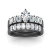Load image into Gallery viewer, emerald-cut-accent-marquise-diamond-wedding-set-in-black-gold-FD9591MQANGLE3-NL-BG