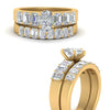 Load image into Gallery viewer, emerald-cut-accent-pear-diamond-wedding-set-in-FD9591PEANGLE3-NL-YG