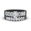Load image into Gallery viewer, emerald-cut-accent-radiant-diamond-wedding-set-in-black-gold-FD9591RAANGLE3-NL-BG