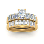 Load image into Gallery viewer, emerald-cut-accent-radiant-diamond-wedding-set-in-FD9591RAANGLE3-NL-YG