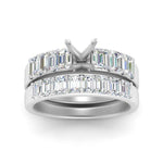 Load image into Gallery viewer, emerald-cut-accent-semi-mount-diamond-wedding-set-in-FD9591SMANGLE3-NL-WG