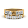 Load image into Gallery viewer, emerald-cut-accent-semi-mount-diamond-wedding-set-in-FD9591SMANGLE3-NL-YG