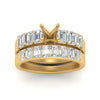 Load image into Gallery viewer, emerald-cut-accent-semi-mount-diamond-wedding-set-in-FD9591SMANGLE3-NL-YG
