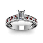 Load image into Gallery viewer, emerald-cut-antique-filigree-diamond-ring-with-ruby-in-950-platinum-FDENS3543EMRGRUDRANGLE5-NL-WG