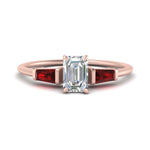 Load image into Gallery viewer, emerald-cut-bar-baguette-3-stone-ruby-engagement-ring-in-FDENS100EMRGRUDR-NL-RG