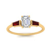 Load image into Gallery viewer, emerald-cut-bar-baguette-3-stone-ruby-engagement-ring-in-yellow-gold-FDENS100EMRGRUDRANGLE5-NL-YG