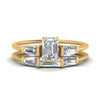Load image into Gallery viewer, emerald-cut-bar-set-diamond-ring-with-matching-3-baguette-wedding-band-in-yellow-gold-FDENS100EM-NL-YG