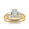 Load image into Gallery viewer, emerald-cut-bar-set-diamond-ring-with-matching-3-baguette-wedding-band-in-yellow-gold-FDENS100EMANGLE5-NL-YG