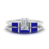 Load image into Gallery viewer, emerald-cut-bar-set-sapphire-ring-with-matching-3-baguette-wedding-band-in-white-gold-FDENS100EMGSABL-NL-WG