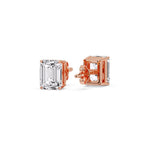 Load image into Gallery viewer, Emerald Cut Diamond Stud Earrings