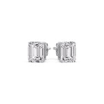 Load image into Gallery viewer, Emerald Cut Diamond Stud Earrings