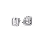 Load image into Gallery viewer, Emerald Cut Diamond Stud Earrings