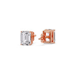 Load image into Gallery viewer, Emerald Cut Diamond Stud Earrings