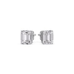 Load image into Gallery viewer, Emerald Cut Diamond Stud Earrings