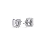 Load image into Gallery viewer, Emerald Cut Diamond Stud Earrings
