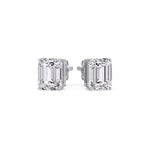 Load image into Gallery viewer, Emerald Cut Diamond Stud Earrings