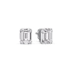 Load image into Gallery viewer, Emerald Cut Diamond Stud Earrings