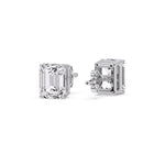 Load image into Gallery viewer, Emerald Cut Diamond Stud Earrings
