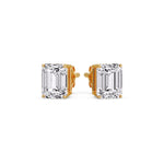 Load image into Gallery viewer, Emerald Cut Diamond Stud Earrings