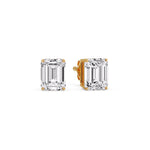 Load image into Gallery viewer, Emerald Cut Diamond Stud Earrings