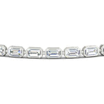 Load image into Gallery viewer, Emerald Cut Bezel Tennis Diamond Bracelet 4.65 Carat