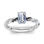 Load image into Gallery viewer, emerald-cut-black-diamond-twisted-vine-engagement-ring-in-white-gold-FD9127EMRGBLACKANGLE5-NL-WG
