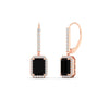 Load image into Gallery viewer, emerald-cut-black-onyx-halo-lever-back-2-ct-diamond-earring-in-rose-gold-FD-EAR11235EMGBLACKANGLE1-2.00CT-NL-RG.jpg