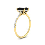 Load image into Gallery viewer, emerald-cut-black-onyx-under-halo-wedding-ring-with-diamond-in-yellow-gold-FD9788EMRGBLACK-NL-YG.jpg