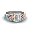 Load image into Gallery viewer, emerald-cut-blue-topaz-channel-band-celtic-bridal-set-in-white-gold-fdens2255emgicbltosleep-nl-wg-ws2